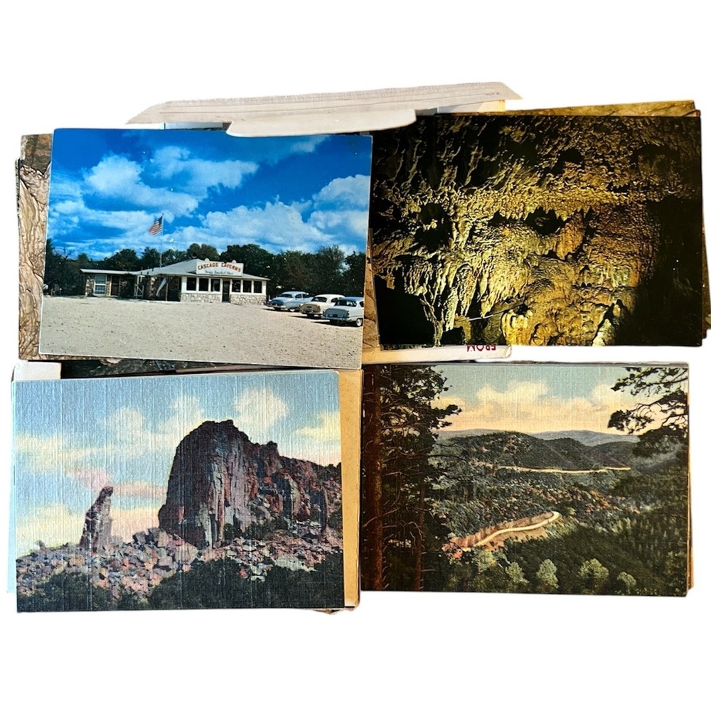 Vintage Souvenir Postcard Booklet Lot 8pc San Antonio Alamo Carlsbad Caverns - Picture 3 of 6